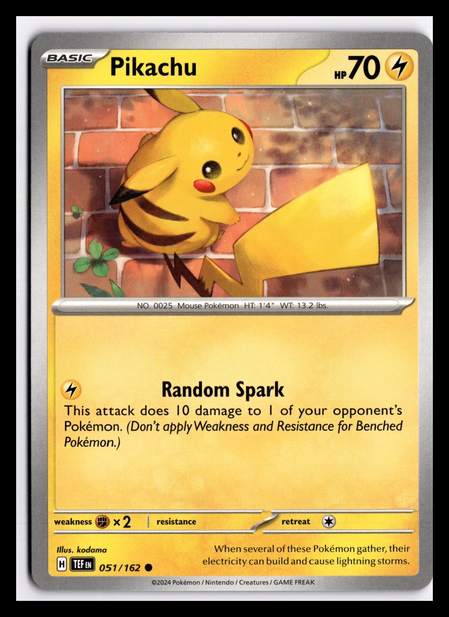 Pikachu - 051/162 - SV05: Temporal Forces