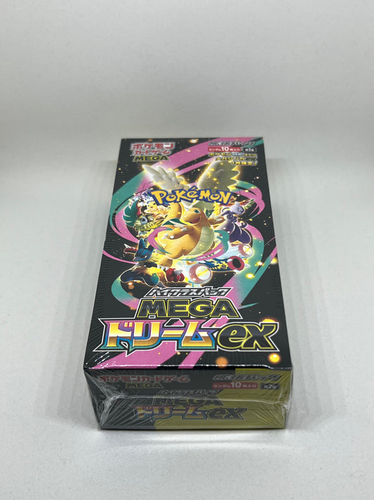 MEGA Dream Japanese Pokémon Booster Box factory sealed top side