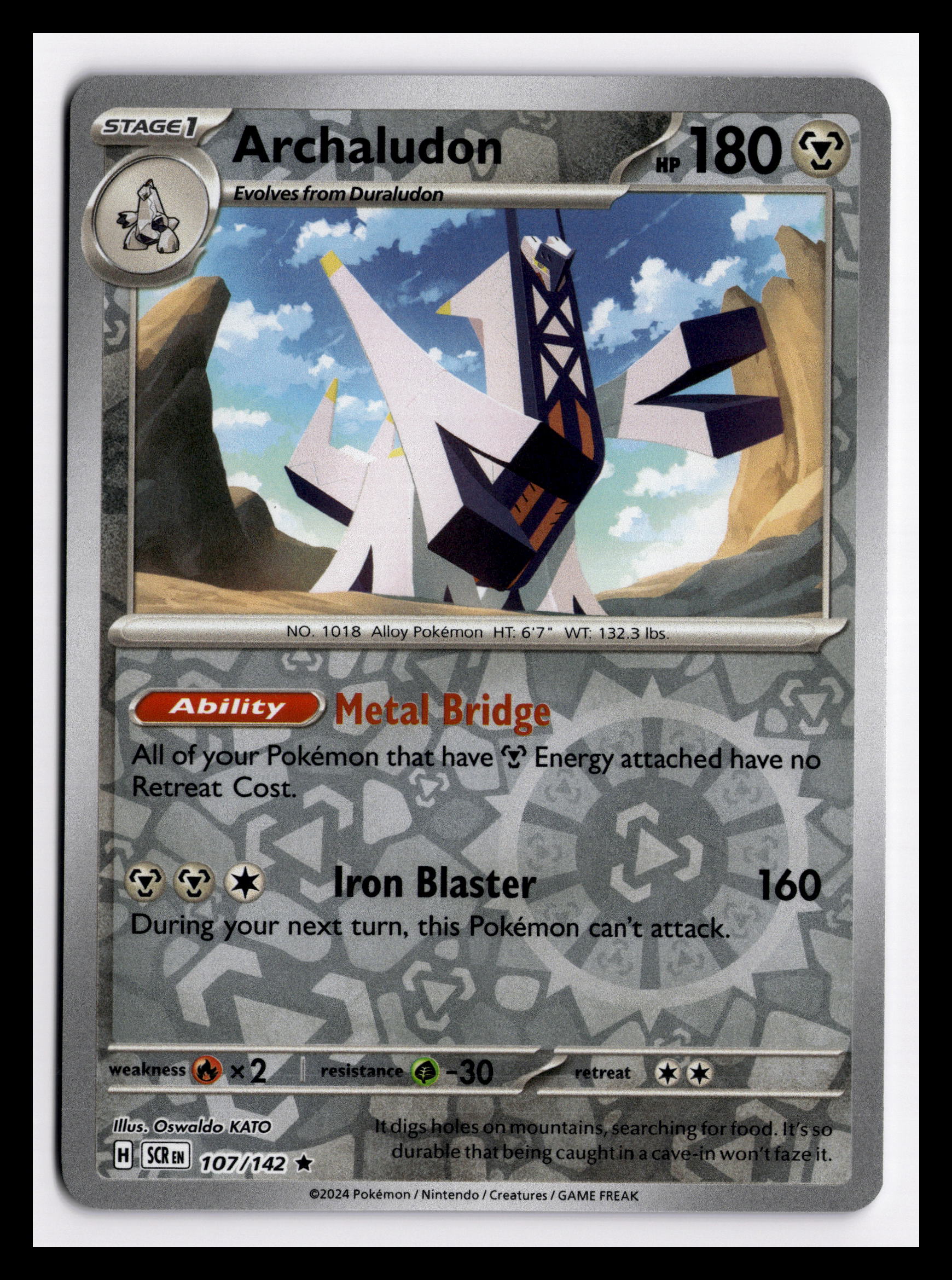 Archaludon - - Rare - SV07: Stellar Crown - 107/142 - NM