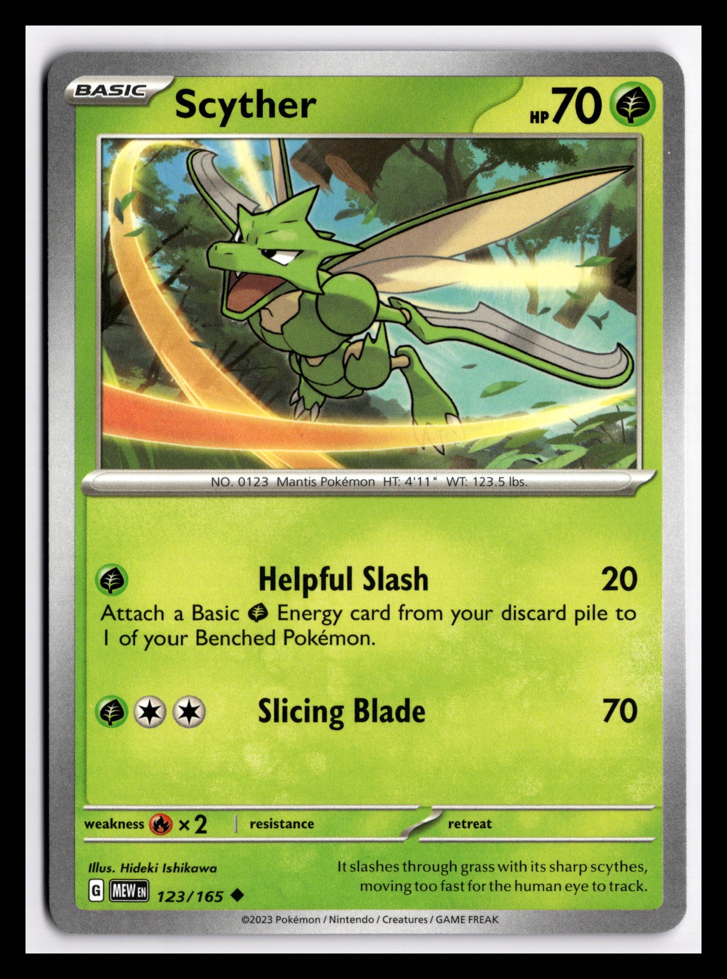 Scyther - 123/165 - SV: Scarlet & Violet 151