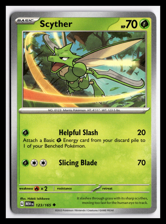 Scyther - 123/165 - SV: Scarlet & Violet 151