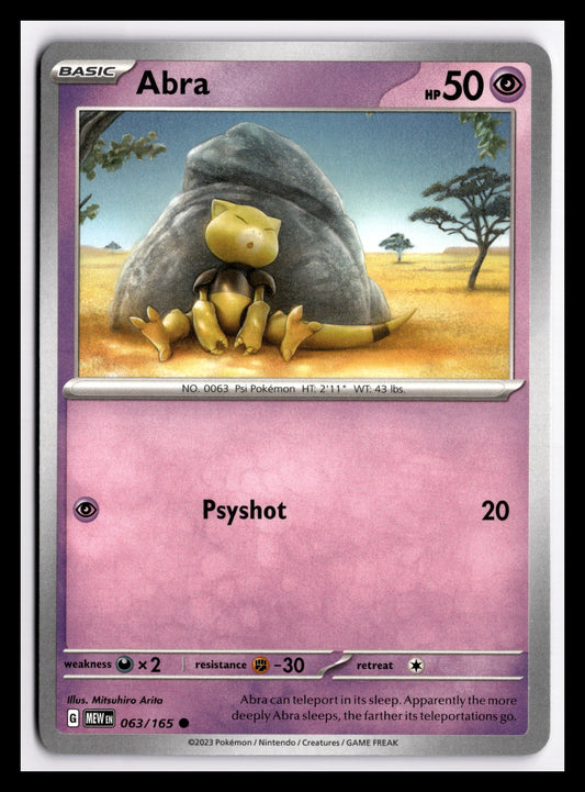 Abra - 063/165 - SV: Scarlet & Violet 151