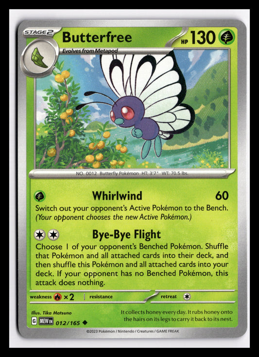 Butterfree - 012/165 - SV: Scarlet & Violet 151