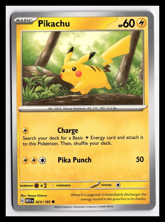 Pikachu - 025/165 - SV: Scarlet & Violet 151
