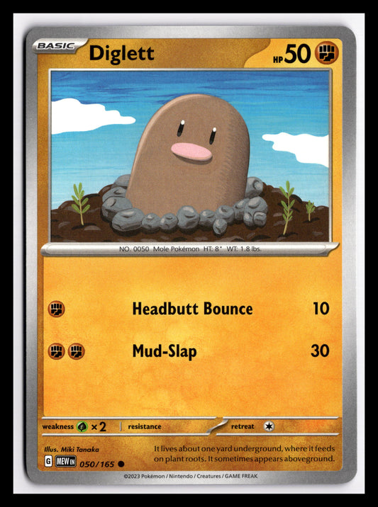 Diglett - 050/165 - SV: Scarlet & Violet 151