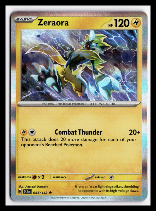 Zeraora - Rare - SV07: Stellar Crown - 055/142 - NM
