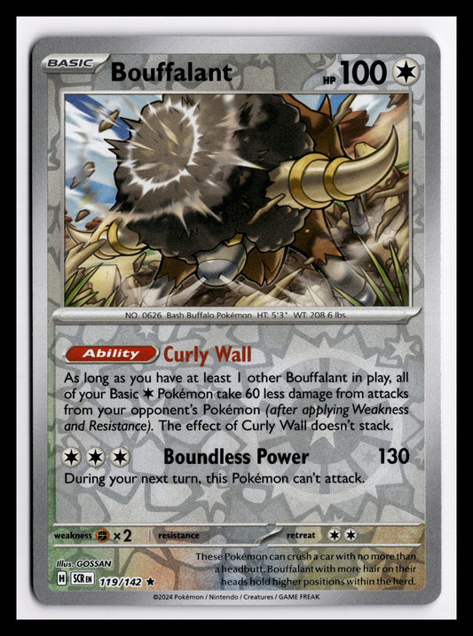 Bouffalant - Rare - SV07: Stellar Crown - 119/142 - NM