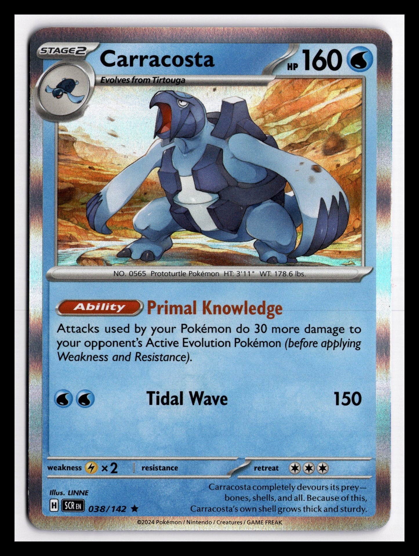 Carracosta - Rare - SV07: Stellar Crown - 038/142 - NM