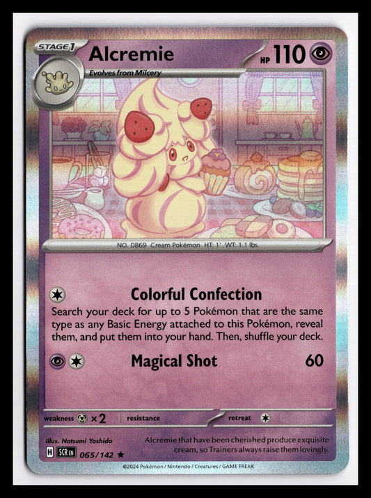 Alcremie - Rare - SV07: Stellar Crown - 065/142 - NM