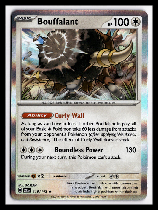 Bouffalant - Rare - SV07: Stellar Crown - 119/142 - NM