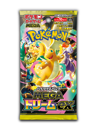 MEGA Dream ex Japanese Pokémon Booster Pack factory sealed